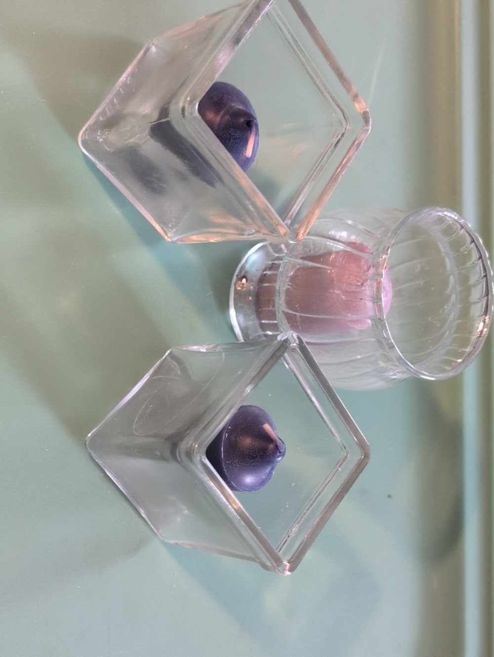 Clear Glass Tea Light Holders